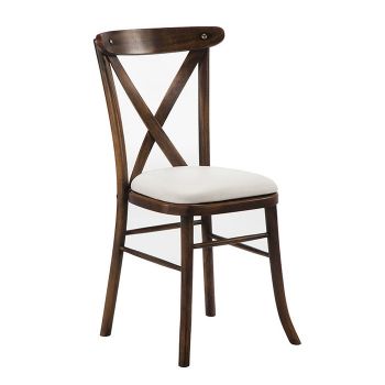 Rustic Oak Cross Back Chair  product image