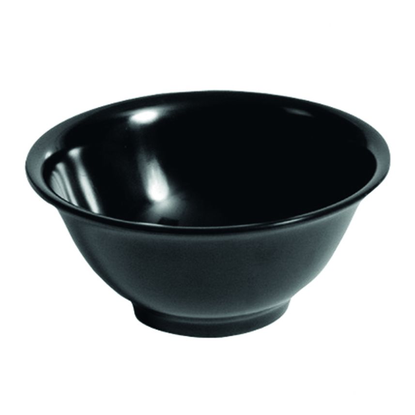 Black Melamine Serving Bowl image