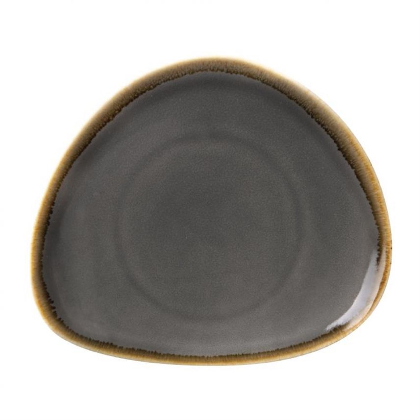 Triangular Smoke Dinner Plate  thumnail image