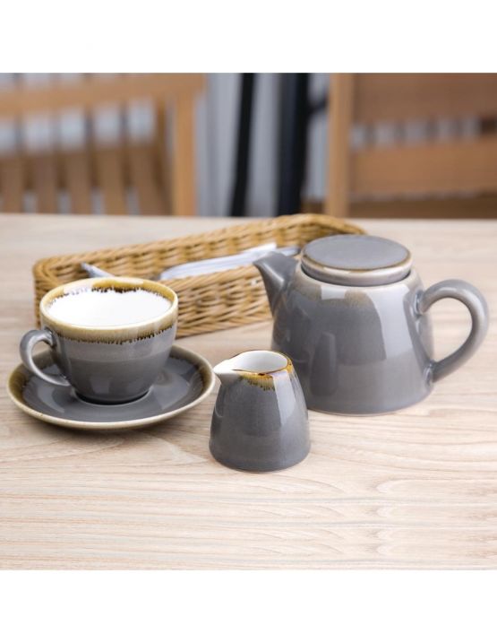 Smoke Cappuccino Cups Artisan Crockery Rental Jongor Hire
