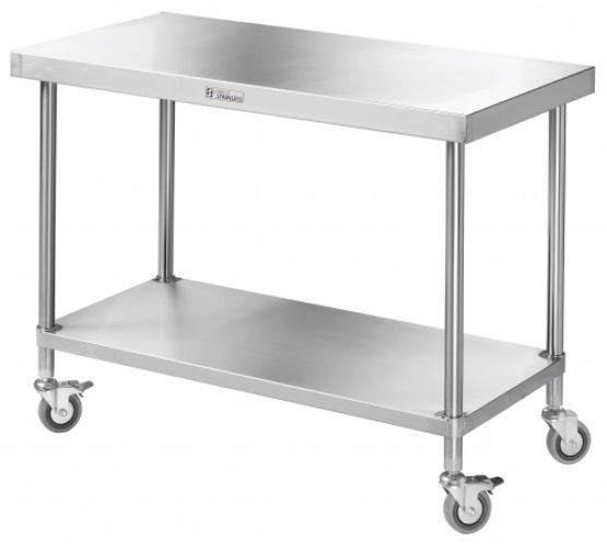 Stainless Steel Table with Wheels (Medium)