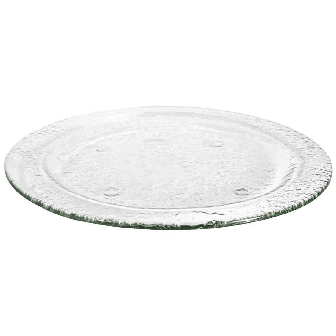 Spiral Clear Glass Plates Crockery Rental Jongor Hire